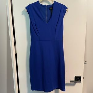 Royal blue business casual dress